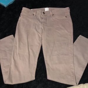 A pair of khaki jeans